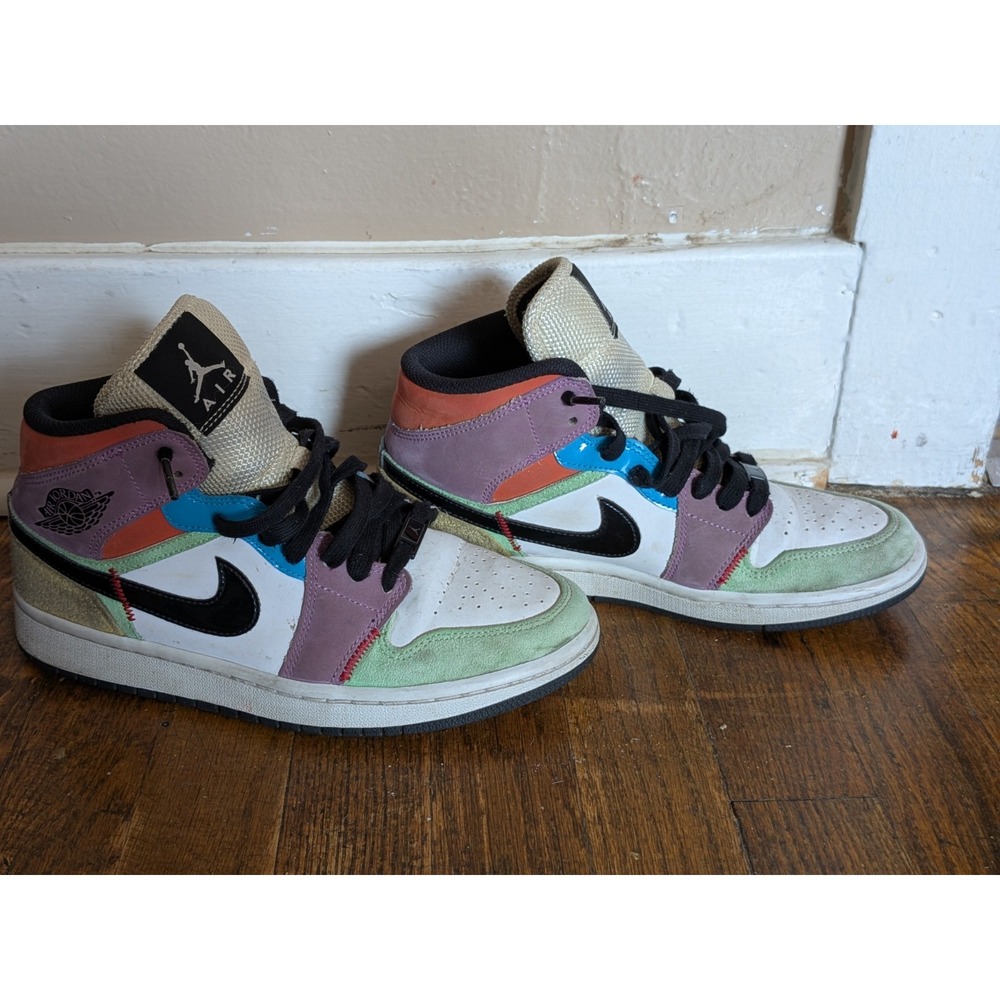Nike Air Jordan 1 Mid SE Lightbulb 2020 Womens Size 8 CW1140-100 - Picture 1 of 7